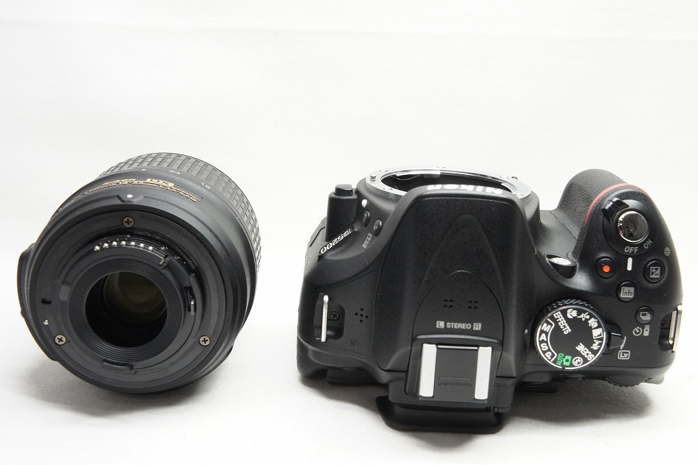 【適格請求書発行】美品 Nikon ニコン D5200 ボディ + AF-S DX 18-55mm VR レンズキット デジタル一眼レフカメラ【アルプスカメラ】240121s_画像3