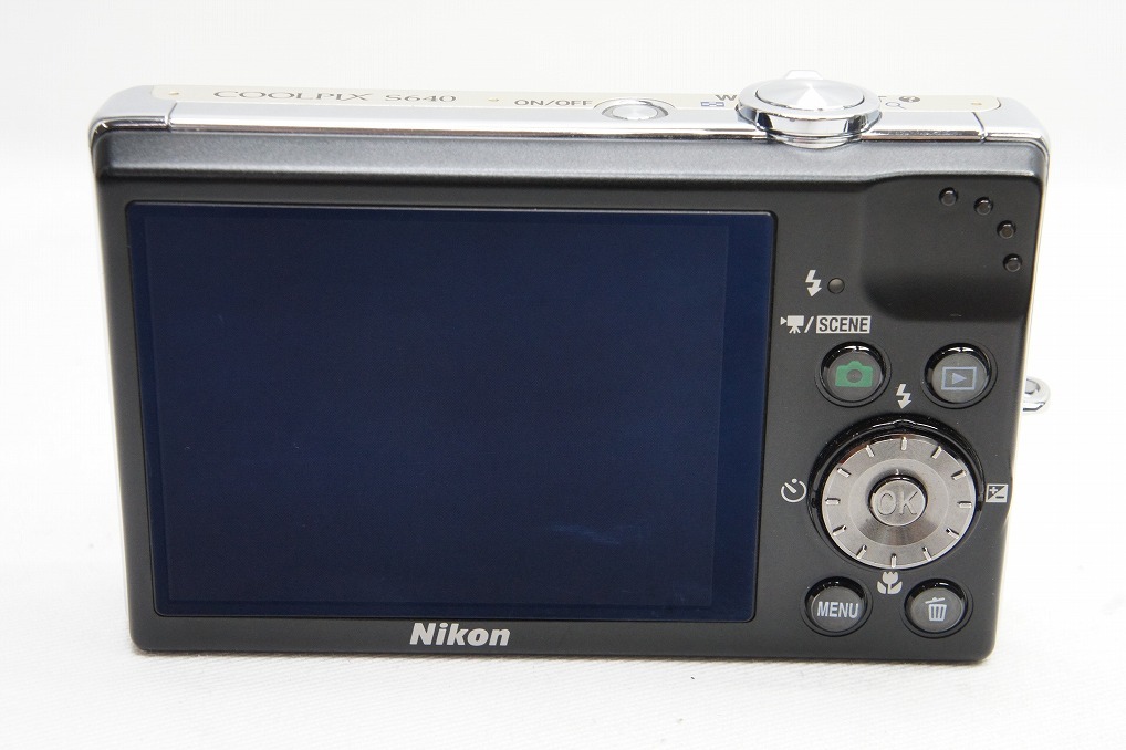 【適格請求書発行】良品 Nikon ニコン COOLPIX S640 コンパクトデジタルカメラ アイスシルバー 元箱付【アルプスカメラ】240129i_画像6