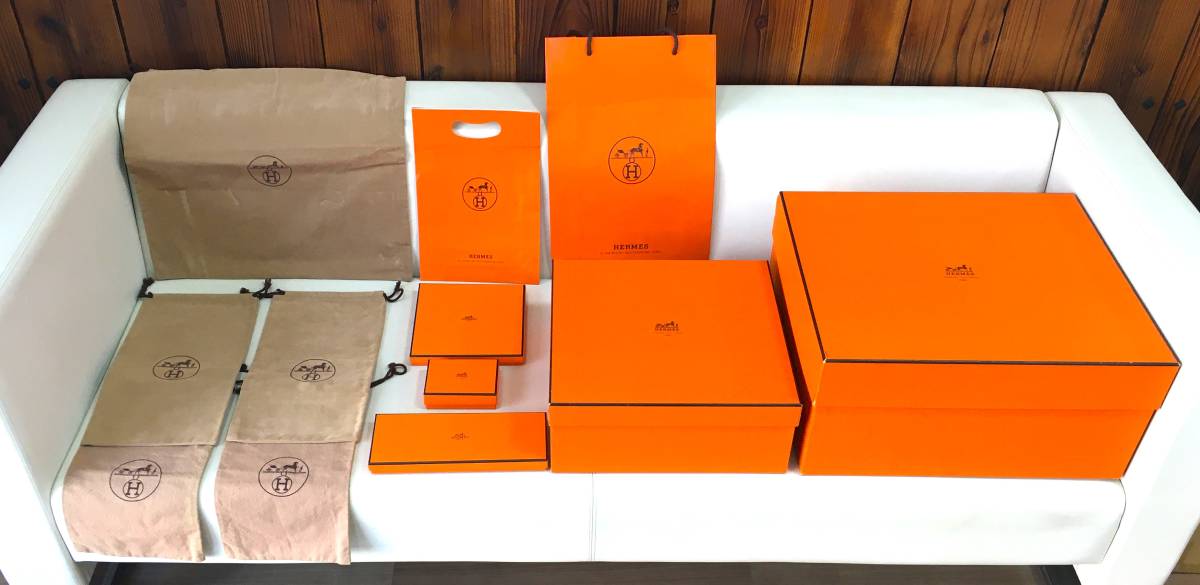 ブランド 空箱 紙袋 まとめ 91点 + おまけ8点 LOUIS VUITTON HERMES CHANEL ルイヴィトン エルメス シャネル 保存袋 ショッパー 現状品!!_画像4