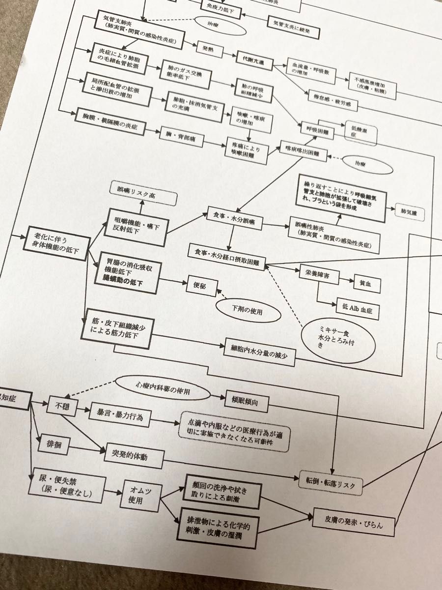 看護過程　看護実習　看護技術　看護計画　アセスメント　関連図　新人看護師　臨床看護　自己学習資料　国家試験対策　USBタイプ