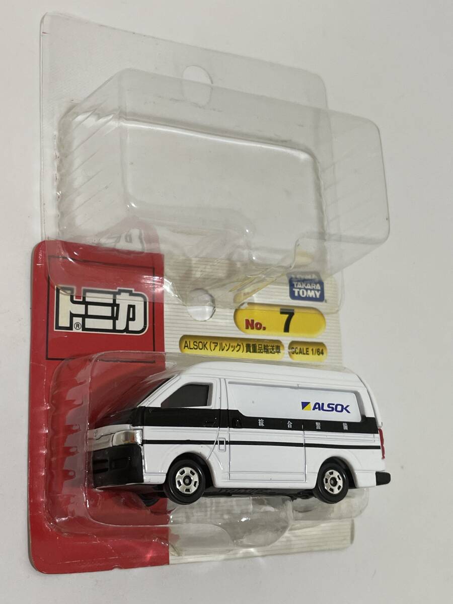 トミカ ALSOK 7 アルソック 貴重品輸送車 1/64 Tomica ban_画像2