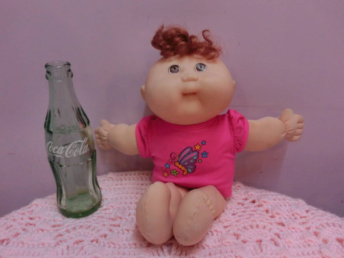 キャベッジパッチキッズ◆USA ビンテージ 女の子 ぬいぐるみ人形 赤ちゃん 32cm◆Cabbage Patch Kids Vintage キャベツ人形 昭和レトロ_画像1