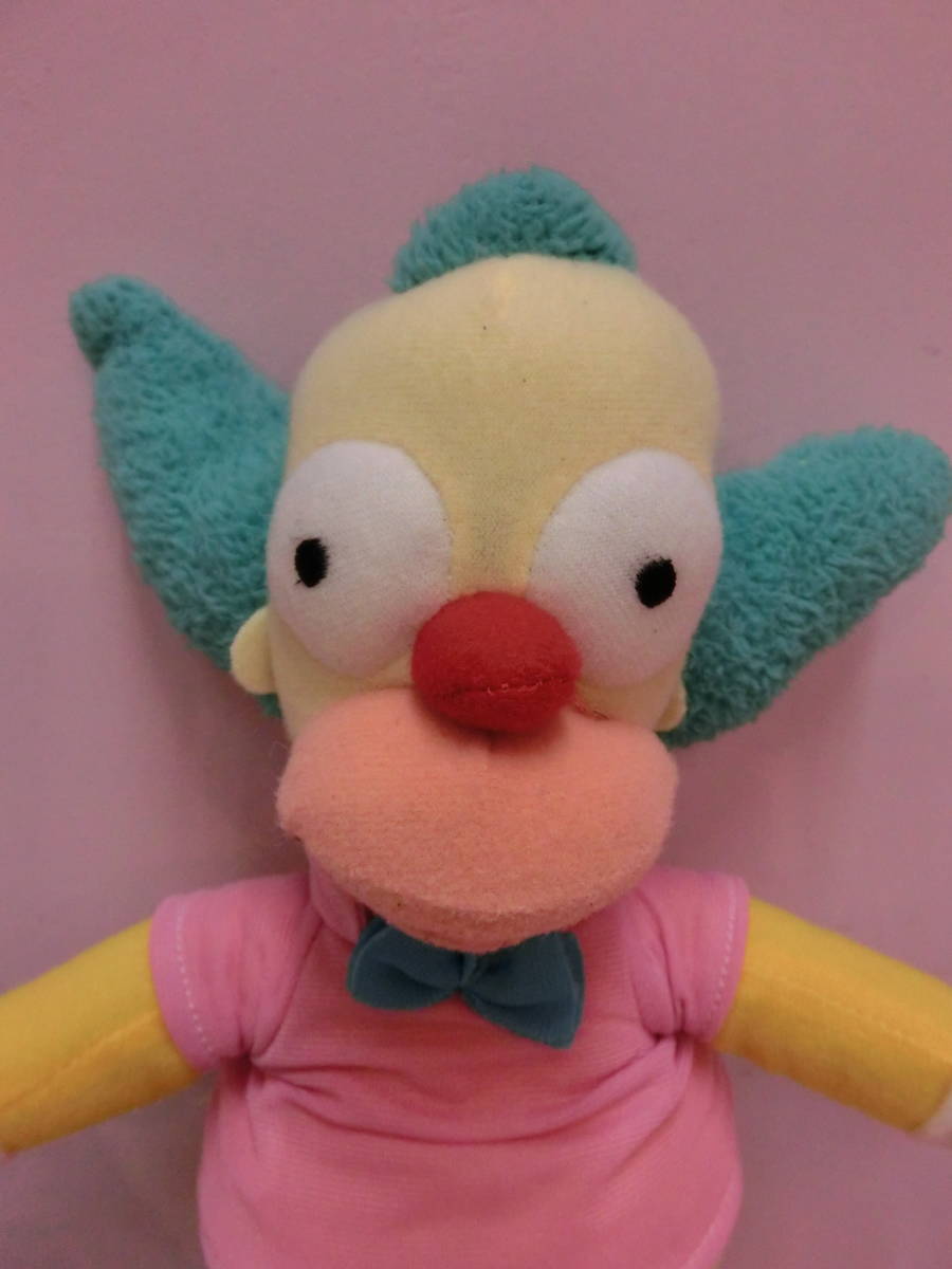 ザ・シンプソンズ THE SIMPSONS◆クラスティ ビンテージ Krusty the Clown ぬいぐるみ人形 31㎝ アメコミ FOX マット・グレイニング ピエロ_画像2