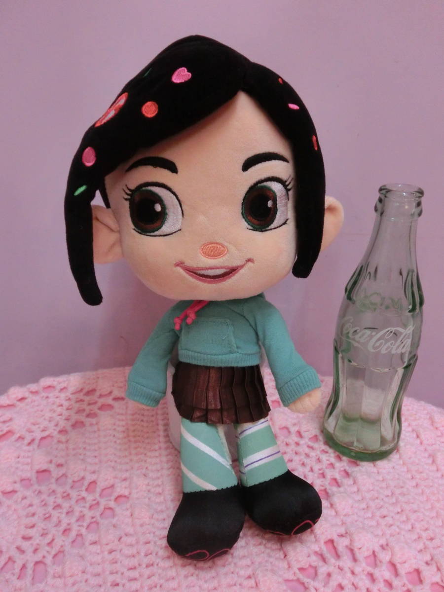 ディズニーストアUSA 映画シュガーラッシュ ヴァネロペ ぬいぐるみ人形33cm Disney Store Wreck-it-Ralph Vanellope Von Schweetz Plushの画像1