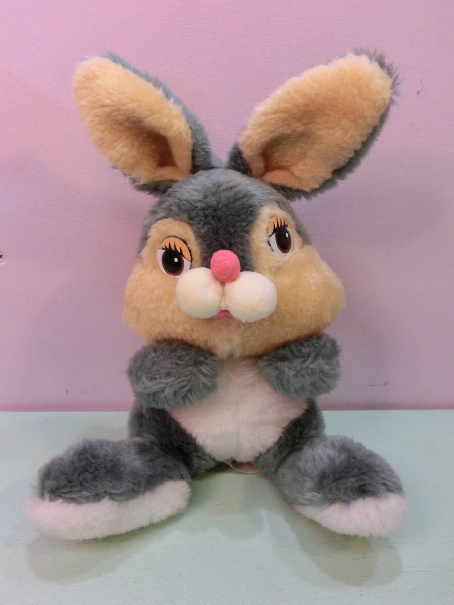 ディズニー◆バンビ とんすけ ぬいぐるみ人形 ニッカーボッカー knickerbocker ビンテージ 25cm◆サンパー Plush BAMBI Thumper Vintage