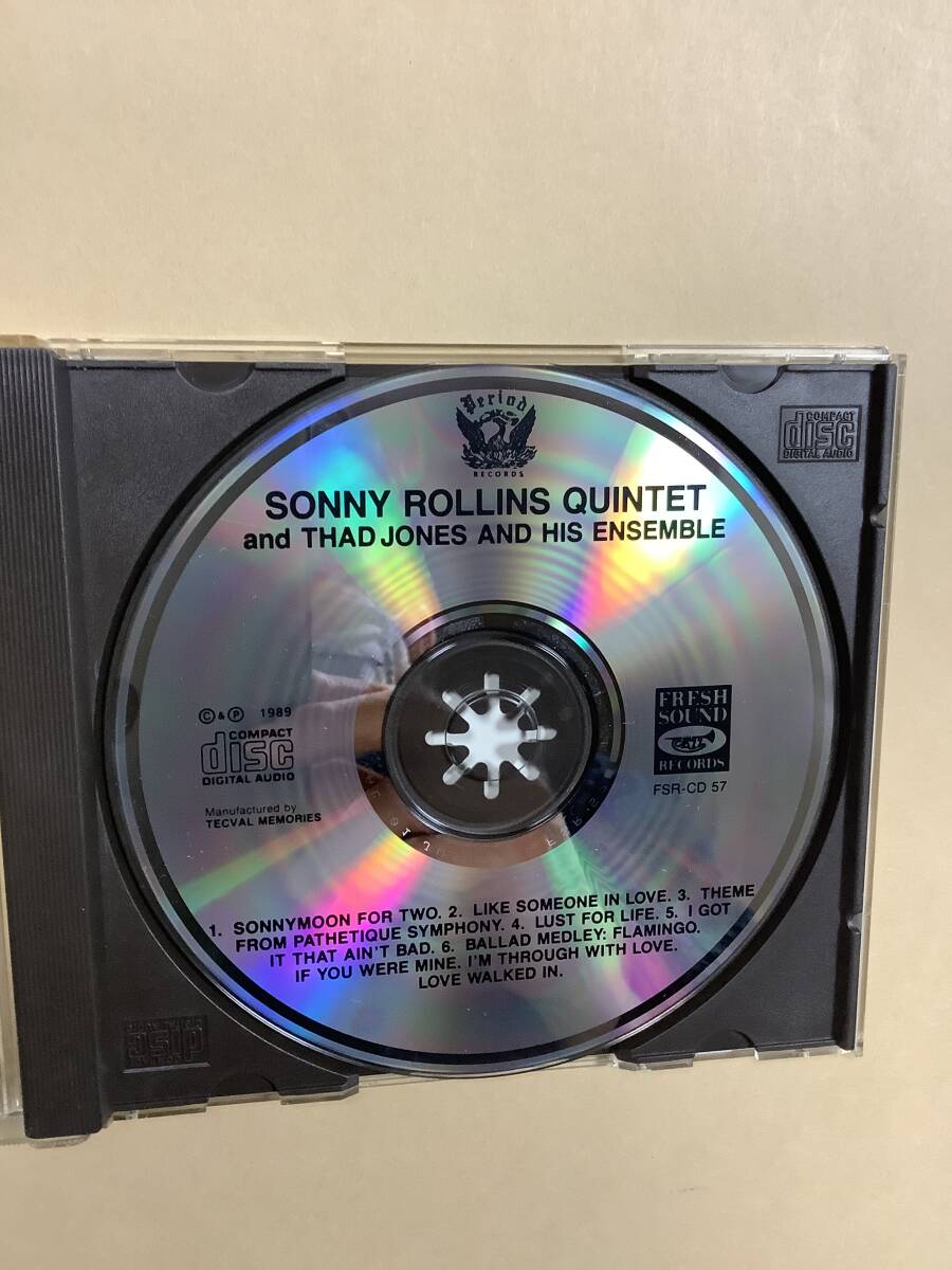 送料無料 SONNY ROLLINS QUINTET & THAD JONES & HIS ENSEMBLE 輸入盤_画像7