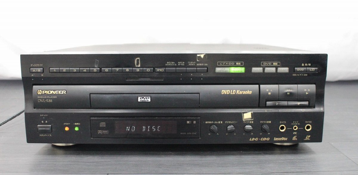 【行董】AF019ABY73 PIONEER パイオニア DVL-K88 DVD/LD プレーヤー コンパチバブル カラオケ 映像機器 オーディオ機器 ②の画像1