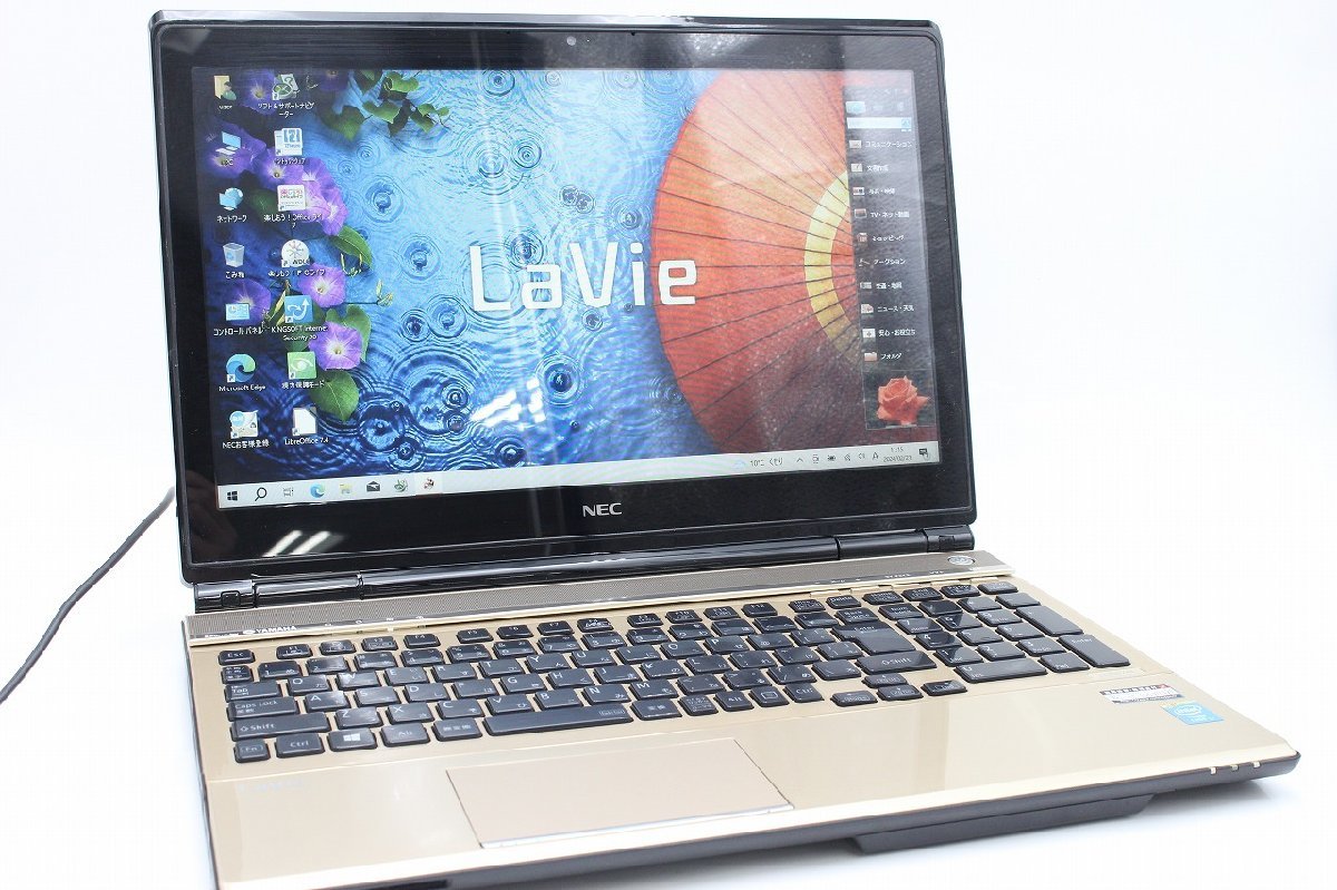 【行董】AZ274BPT06 NEC ノートPC PC-LL750MSG Core i7-4700MQ 15.6インチ メモリ8GB SSD/250GB ゴールド ノートパソコン ※ゆうパ※_画像1