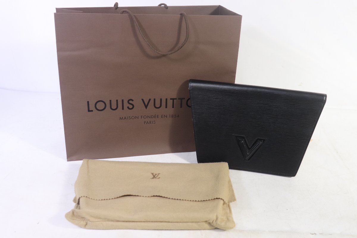 ◎【ト足】CO413CTT25 Louis Vuitton ルイヴィトン トラペーズ エピ クラッチバッグ 鞄 ファッション ポーチ_画像1