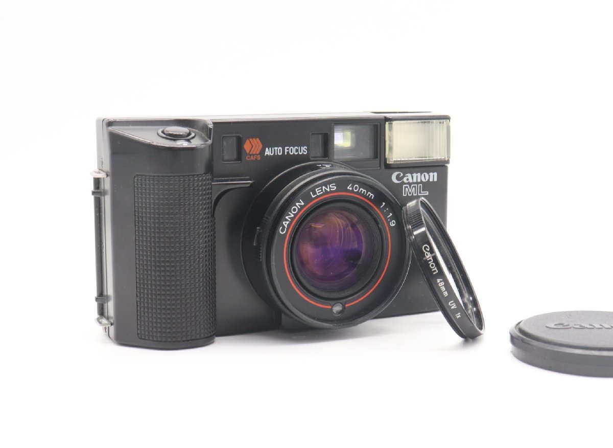 ◎【行董】 CC328ABB01 CANON AF35 ML 40mm 1:1.9 キャノン コンパクトフィルムカメラ オートフォーカス ブラック フイルム コンパクト_画像1