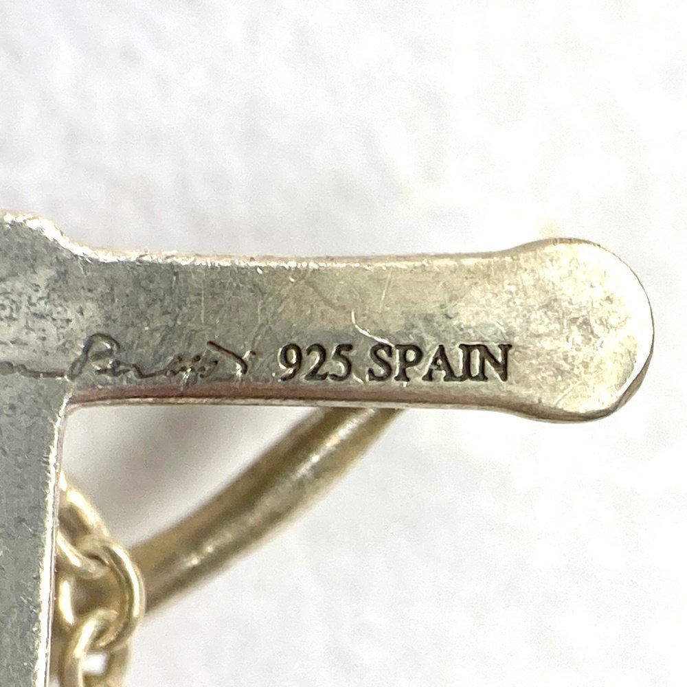 rm) TIFFANY&Co. ティファニー SV925 ロザリオ 十字/クロストップ ネックレス 全長約40.5cm/重量約2.0g 外箱付属 中古 USED_画像6