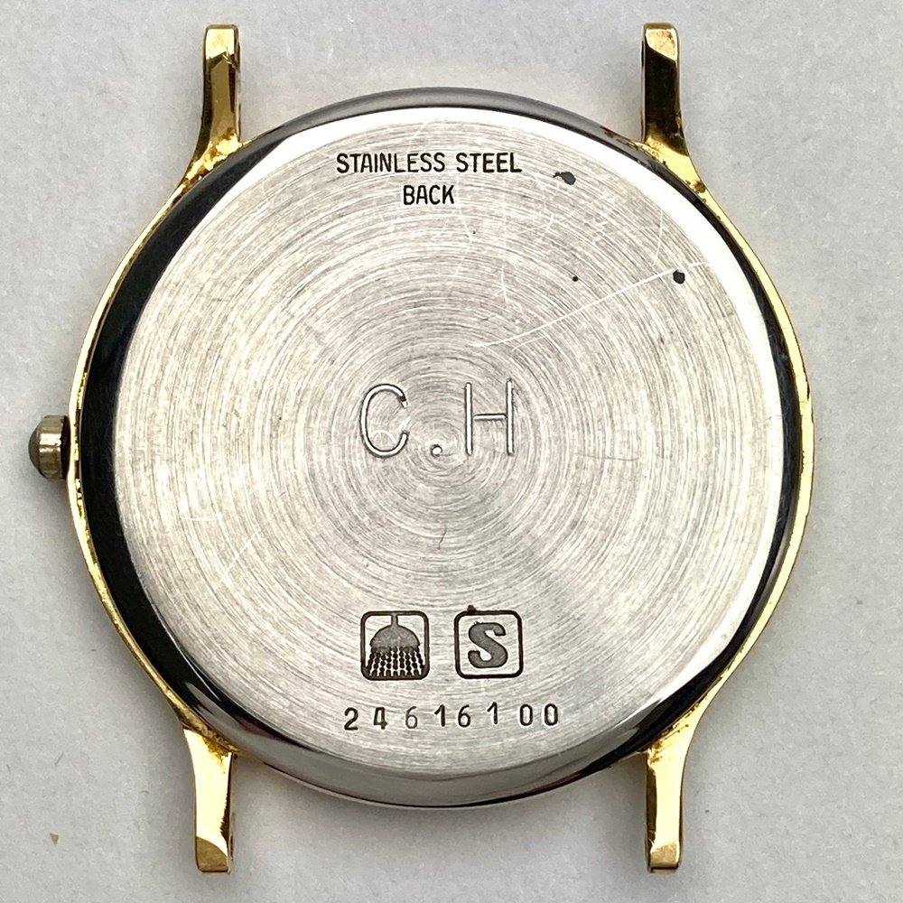 rm) LONGINES ロンジン ゴールドカラー/ラウンド文字盤 クォーツ腕時計 24616100 ケースのみ 電池交換済 稼働品 中古 USED_画像9