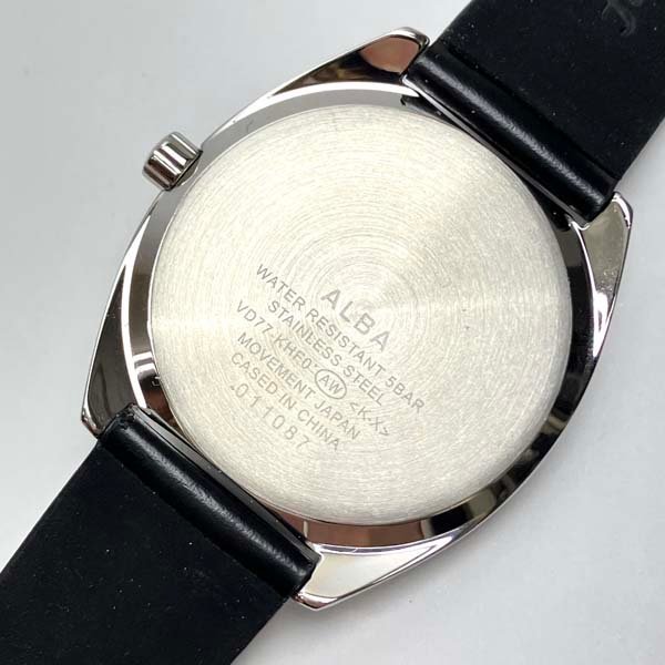 t)セイコー SEIKO 腕時計 アルバ フュージョン ALBA fusion VSD77-KHF0 クオーツ ホワイト文字盤 メンズ ブランド時計 中古 ※箱/他有_画像9