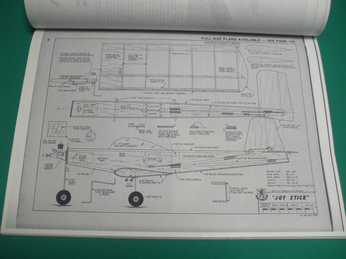 ＝☆ノスタルジック☆＝〔1964-1975〕米国ラジコン飛行機『機体設計図面集』Produce〔全8機種〕_画像6