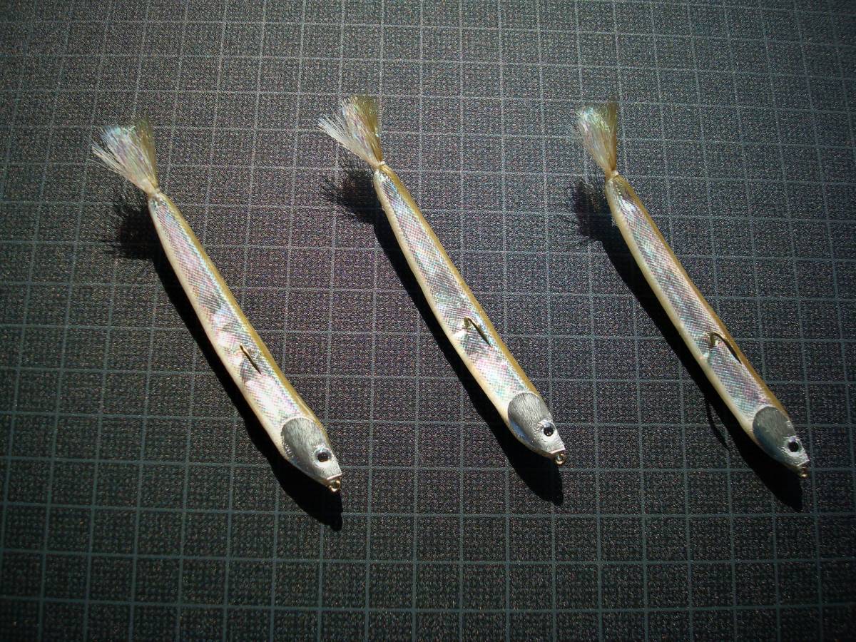 フローティングワカサギ横向き大　＃４　２本セット　９㎝　1.35ｇ　カタクチ　イワシ　稚アユ　稚魚　ドラワカ_画像2