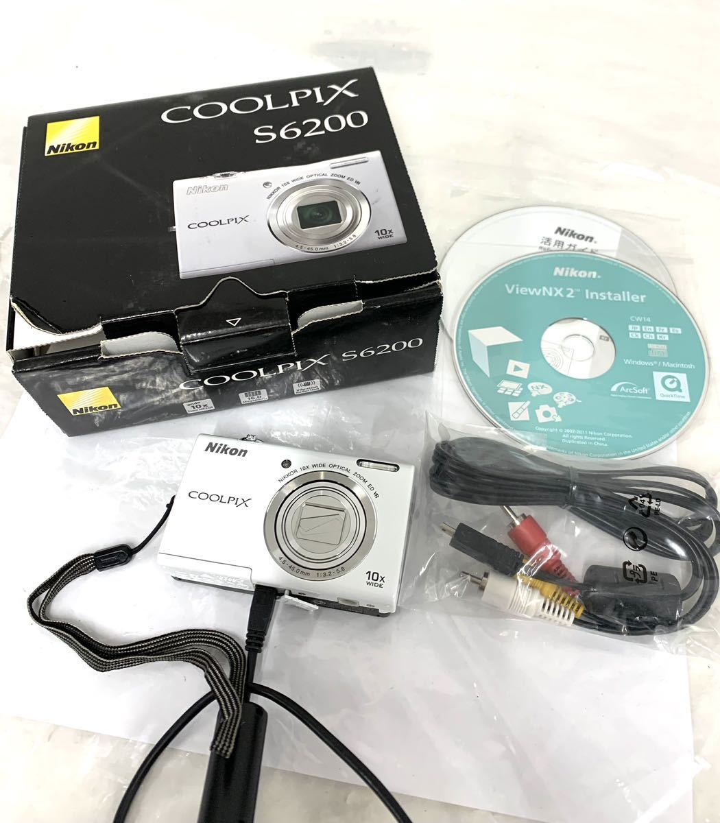 通電 OK Nikon ニコン COOLPIX S6200 デジタルカメラ デジカメ 現状品コンパクトデジタルカメラ 箱つぶれ付属品 カ15_画像1