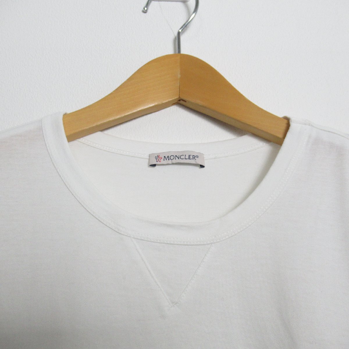 MONCLER モンクレール 半袖Tシャツ Tシャツ ホワイト系 コットン 中古 レディース_画像3
