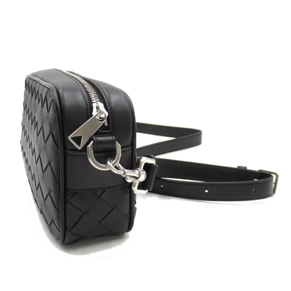 BOTTEGA VENETA Bottega Veneta shoulder bag Mini mesh camera bag black group leather unisex 