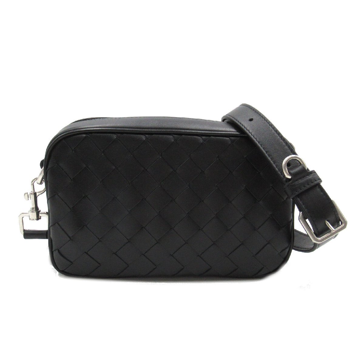 BOTTEGA VENETA Bottega Veneta shoulder bag Mini mesh camera bag black group leather unisex 