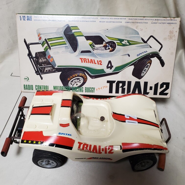 希少　当時物　１９７９年代　SPITAL TRIALー12　SIZE電動ラジコンカー　現状　ジャンク品_画像1