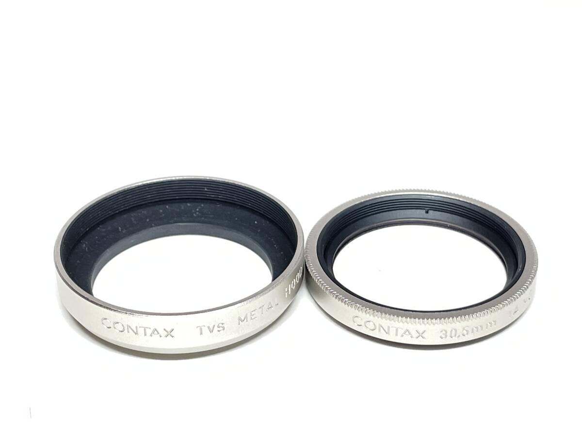 極上品 CONTAX TVS METAL HOOD + K-34 キャップ + P-Filter 30.5mmの画像4