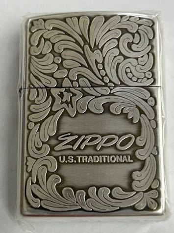 未開封品　ZIPPO 　 LIGHTER ジッポライター BRADFORD PA U.S.TRADITIONAL 銀張 USA