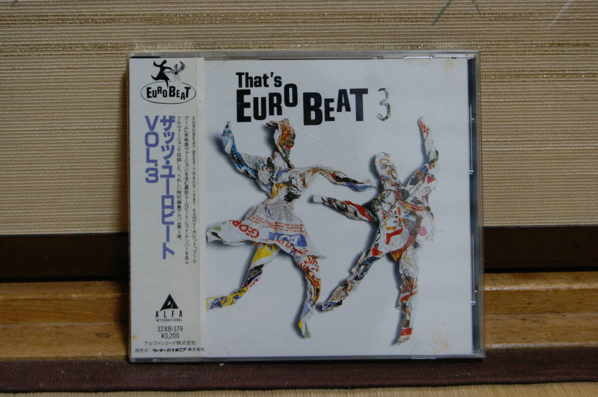 ■中古 CD　ザッツ・ユーロビートVol.3 BOOM BOOM 1986年 帯付き 盤面良好 That's EURO BEAT ダンス ディスコ クラブ _画像1