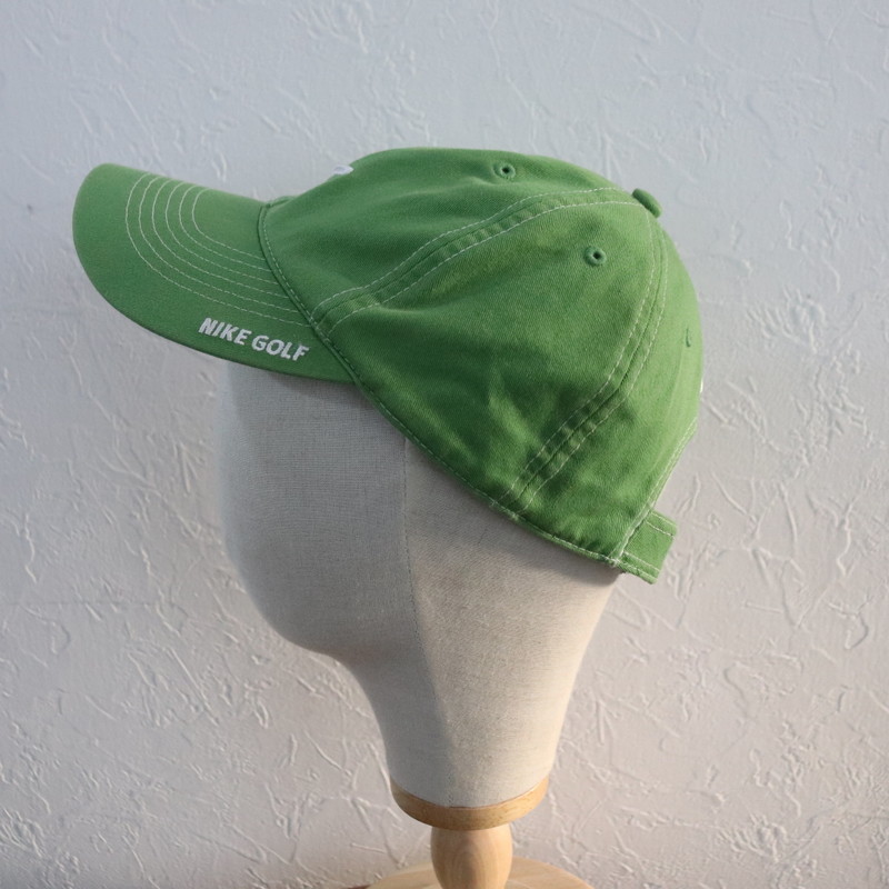 2006年製ビンテージ NIKE ナイキゴルフ コットン ベースボールキャップ■00s グリーン アメカジ ストリート CAP 帽子 古着卸 激安 90s 80s_画像10