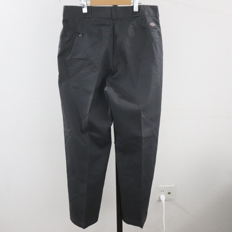 f151 80sビンテージ ディッキーズ DICKIES ワークパンツ■1980年代製 表記36インチ グレー アメカジ ストリート ストレート 無地 チノパン_画像2