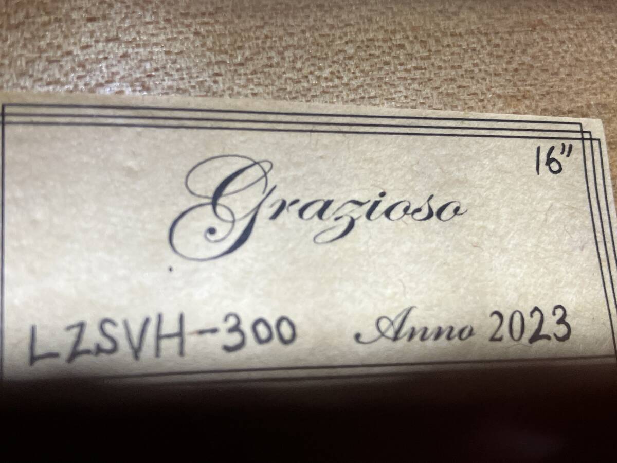 * this month Medama commodity * viola [ musical instruments shop exhibition ]GRAZIOSO LZSVH-300 2023 year made size16 new goods exhibition goods new goods .. made bow & new goods light weight case . attached!