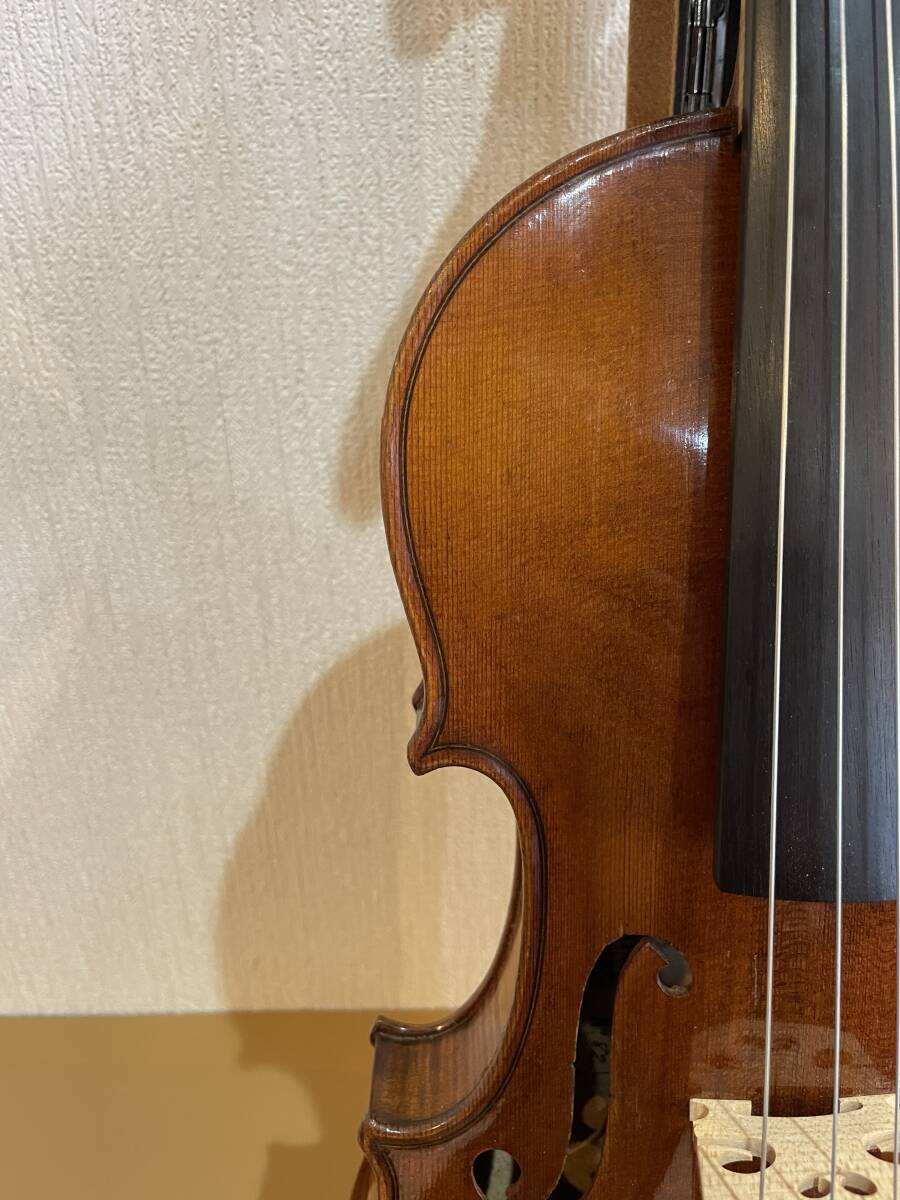 バイオリン【楽器店出品】ドイツ製 ラベルドバイオリン H. C. SILVESTRE 1874 No.82 4/4 完全整備済！参考価格約70~90万円！！特別価格に！_画像4