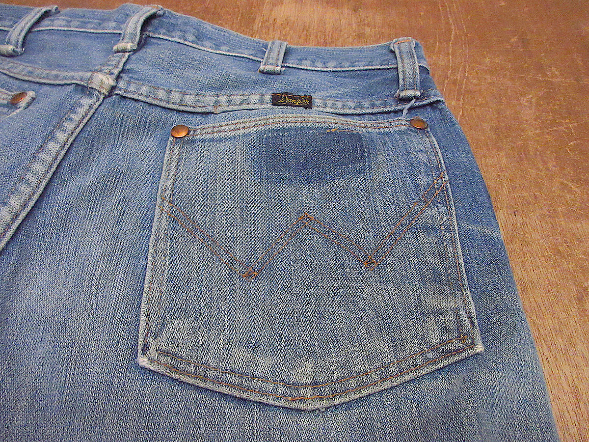 ビンテージ70’s●Wrangler 13MWZ実寸W76cm●240204j8-m-pnt-jns-w30デニムジーンズ古着1970sラングラー_画像3