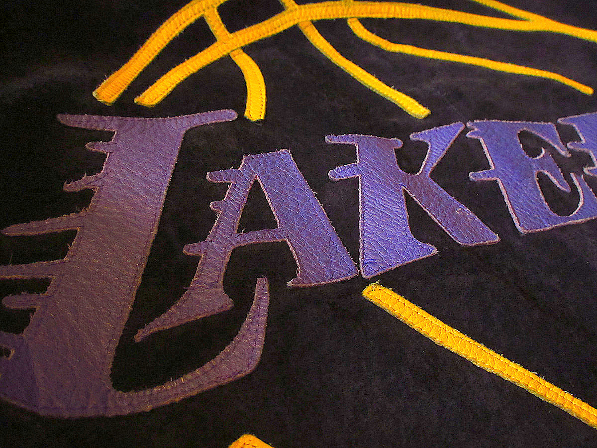 ビンテージ90's●STARTER LAKERSレザージャケットsize S●240211j5-m-jk-lt古着1990sレイカーズNBAスターター