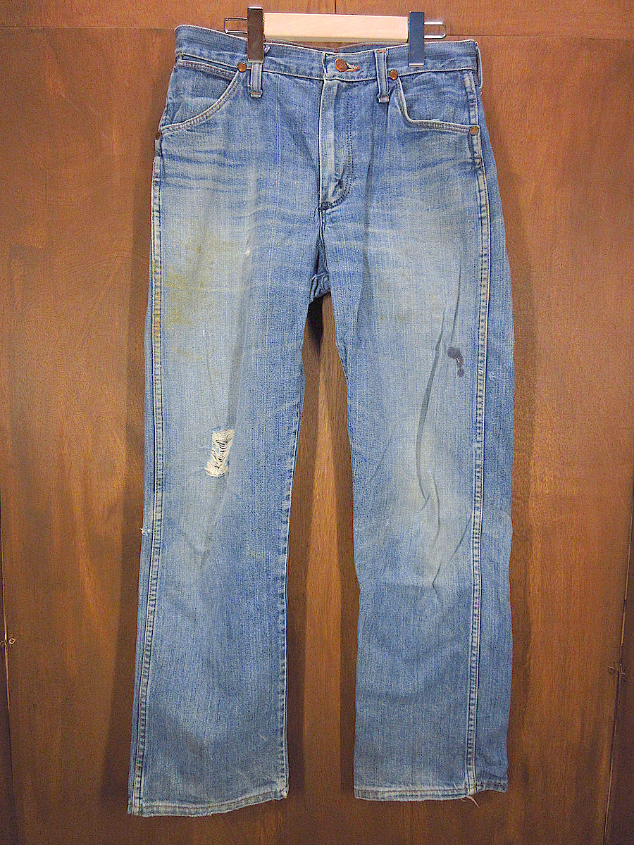 ビンテージ70’s●Wrangler 13MWZ実寸W76cm●240204j8-m-pnt-jns-w30デニムジーンズ古着1970sラングラー_画像1