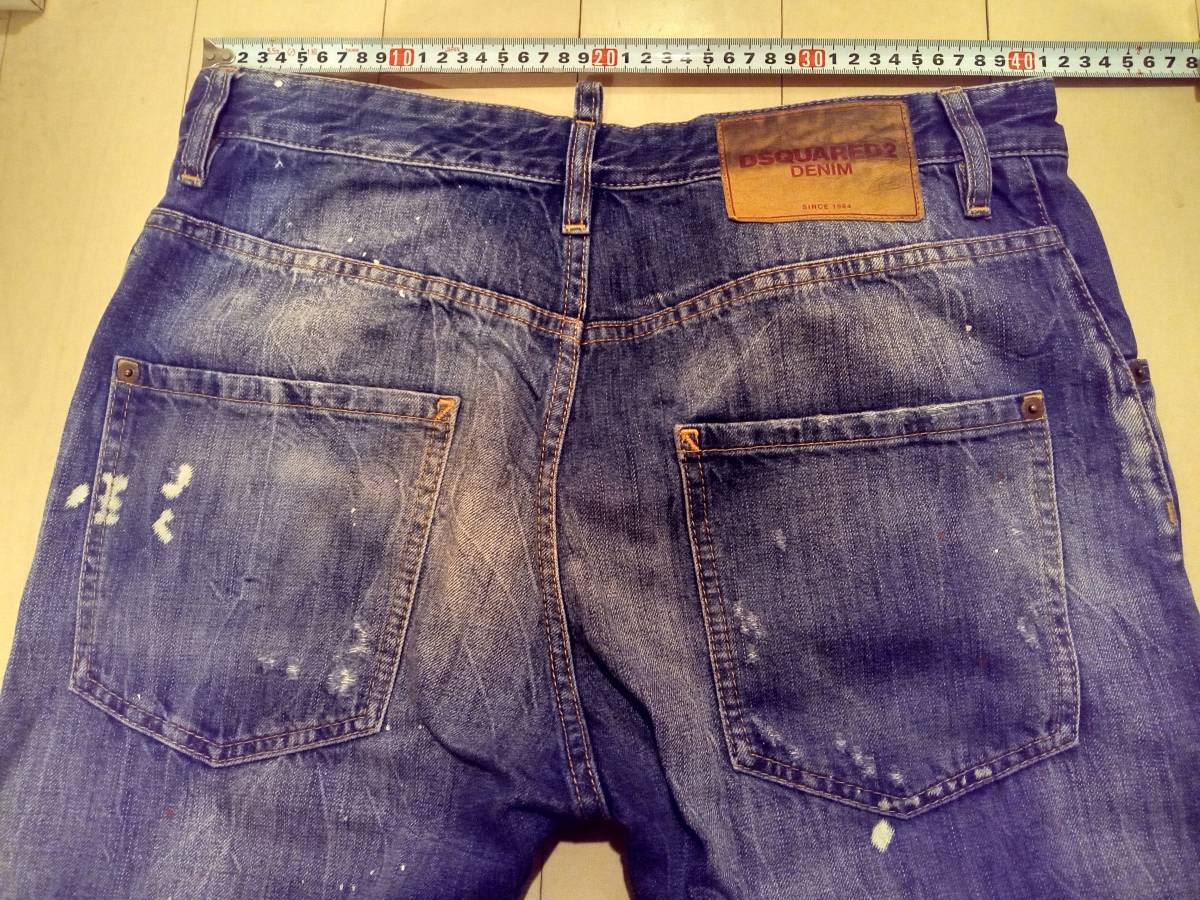  бесплатная доставка прекрасный товар стандартный товар Dsquared DSQUARED2 обтягивающий джинсы 46