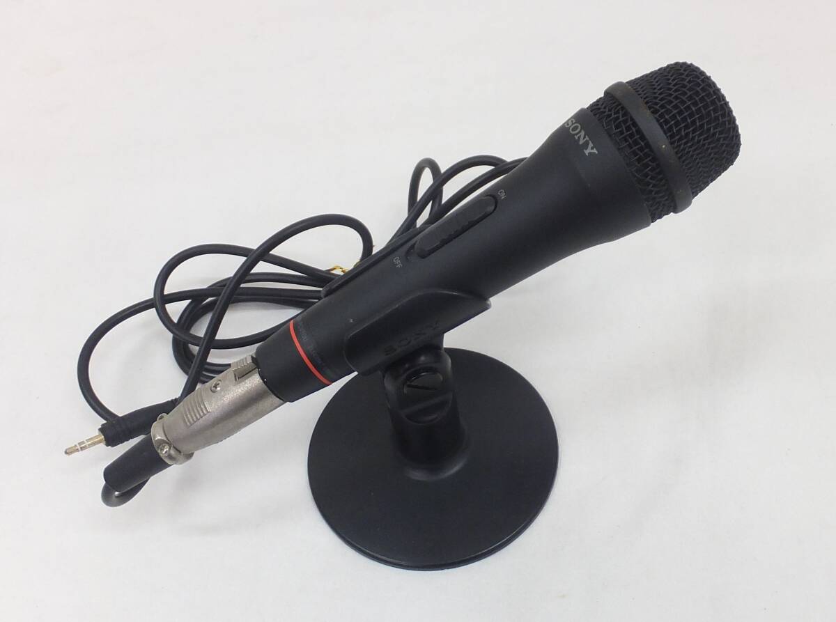 [ used operation goods / present condition goods ]*SONY Sony elect let condenser microphone ro ho nECM-PCV80U PC/ game for body * cable * mice stand 