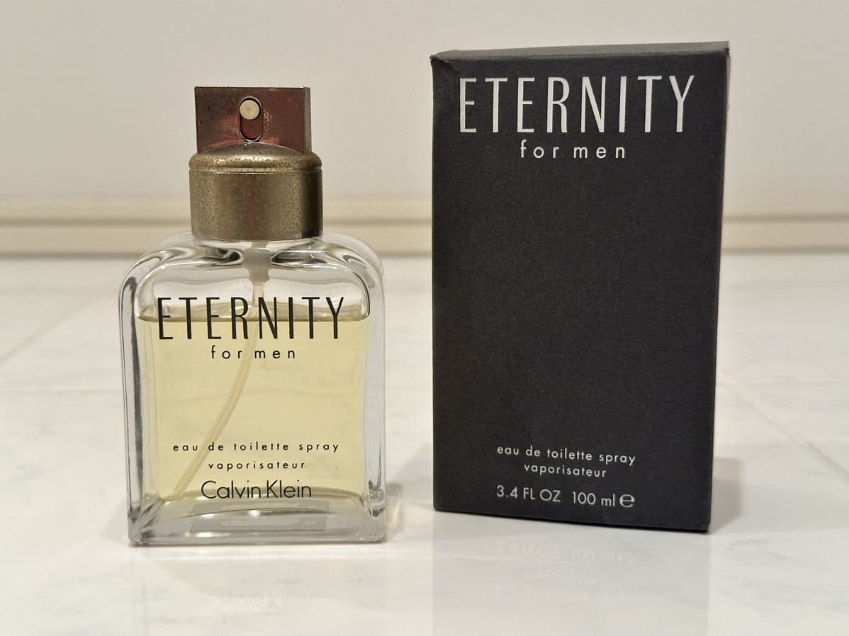 【即決も】カルバンクライン エタニティ フォーメン 箱付EDT・SP 100ml ETERNITY FOR MEN CALVIN KLEIN_画像1