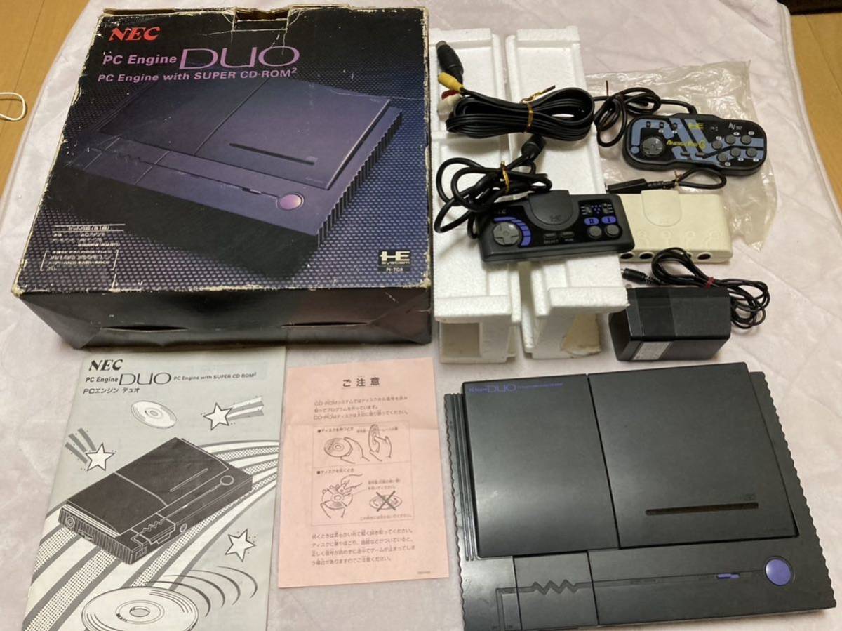 PCエンジンDUO本体 アダプターAVケーブル コントローラー マルチ PCエンジンDUO本体 アダプターAVケーブル コントローラー マルチ