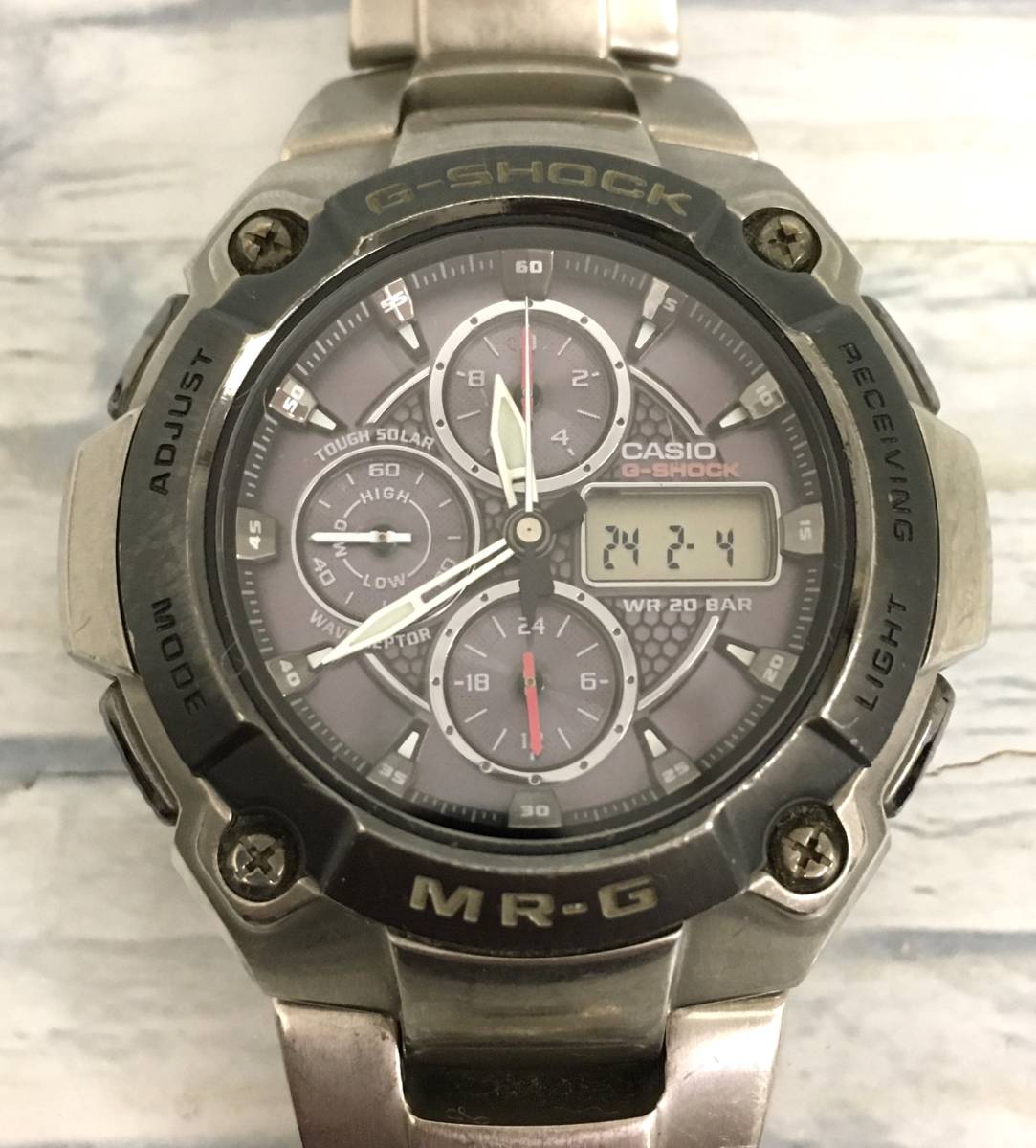 8027A☆ カシオ G-SHOCK MRG-7000DJ フルメタル チタン マルチバンド 稼働品 _画像1