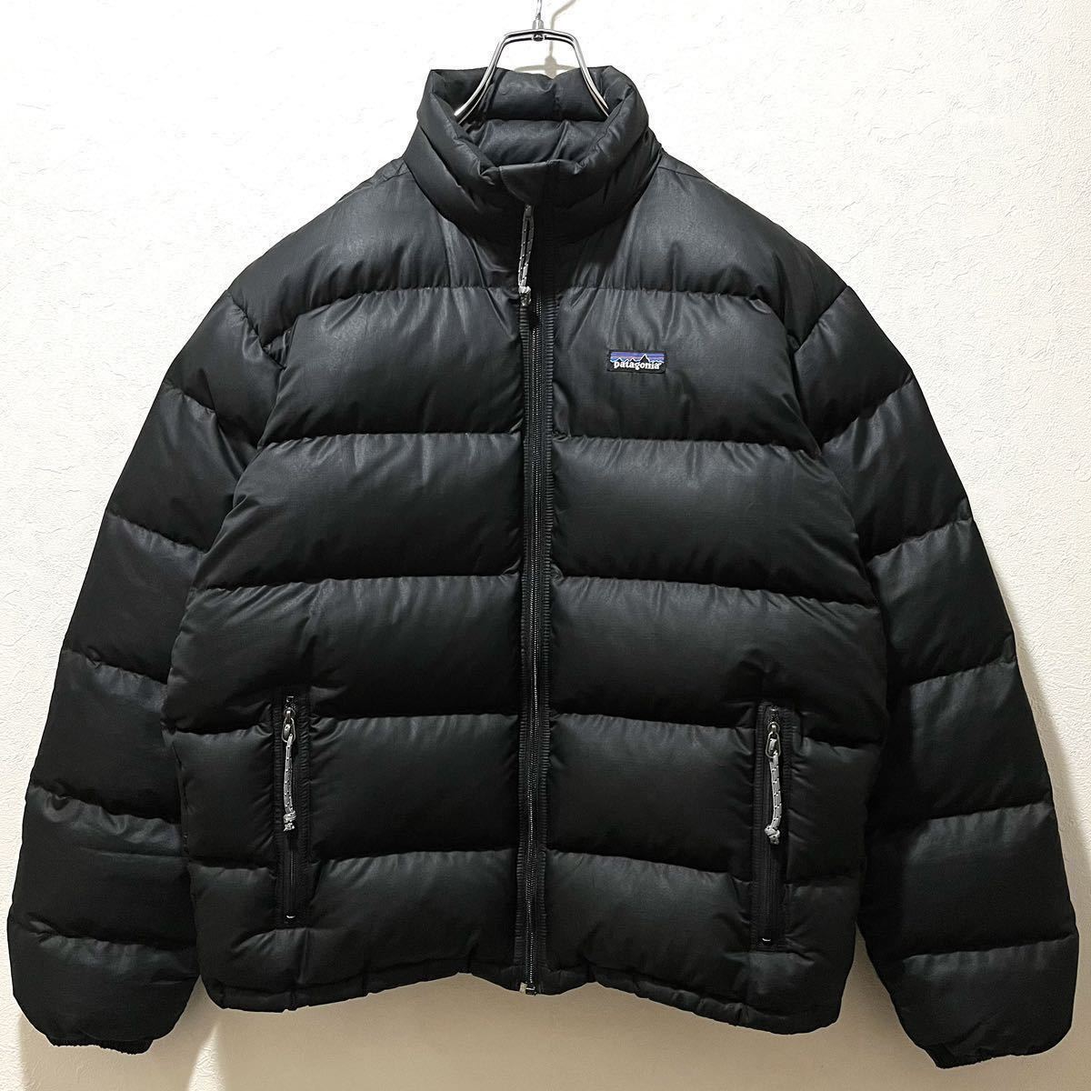 希少 パタゴニア patagonia ダウン ジャケット 黒 ブラック ダウンセーター ダスパーカ パフボール パフジャケット フィッツロイ 02_画像1