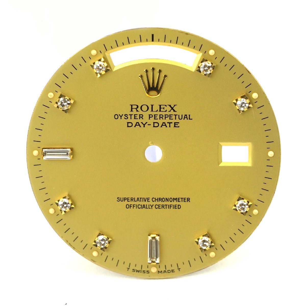 【純正】ROLEX (ロレックス) デイデイト シャンパンゴールド 10P ダイヤ (2バケットダイヤ) 文字盤のみ（K-I1445）_画像1