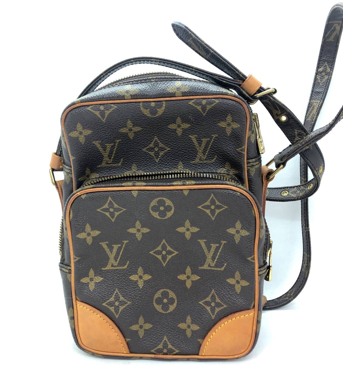 LOUIS VUITTON ルイ ヴィトン アマゾン 斜め掛け ショルダーバッグ モノグラム ブラウン M45236 レディース ベタなし 中古 ブランド 鞄_画像1