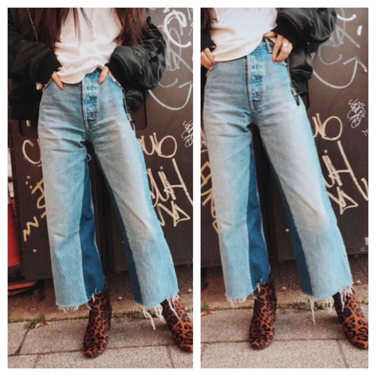 すSLYJEANS REMAKE WIDE DENIM PT スライジーンズ　リメイクワイドデニムパンツ　25 定価15,389