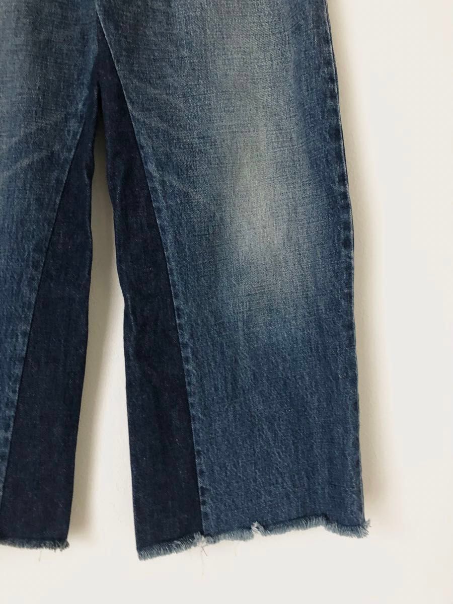 すSLYJEANS REMAKE WIDE DENIM PT スライジーンズ　リメイクワイドデニムパンツ　25 定価15,389