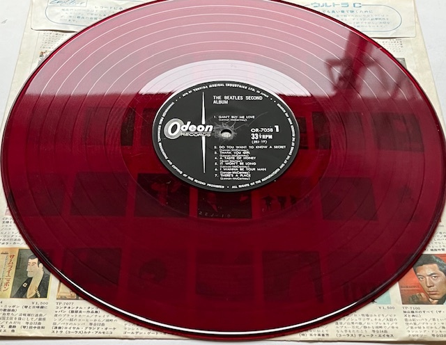 赤盤★/THE BEATLES No.2！ / SECOND ALBUM★ビートルズ No.2!・セカンド・アルバム★半掛帯はレプリカです。OR 7058_画像6