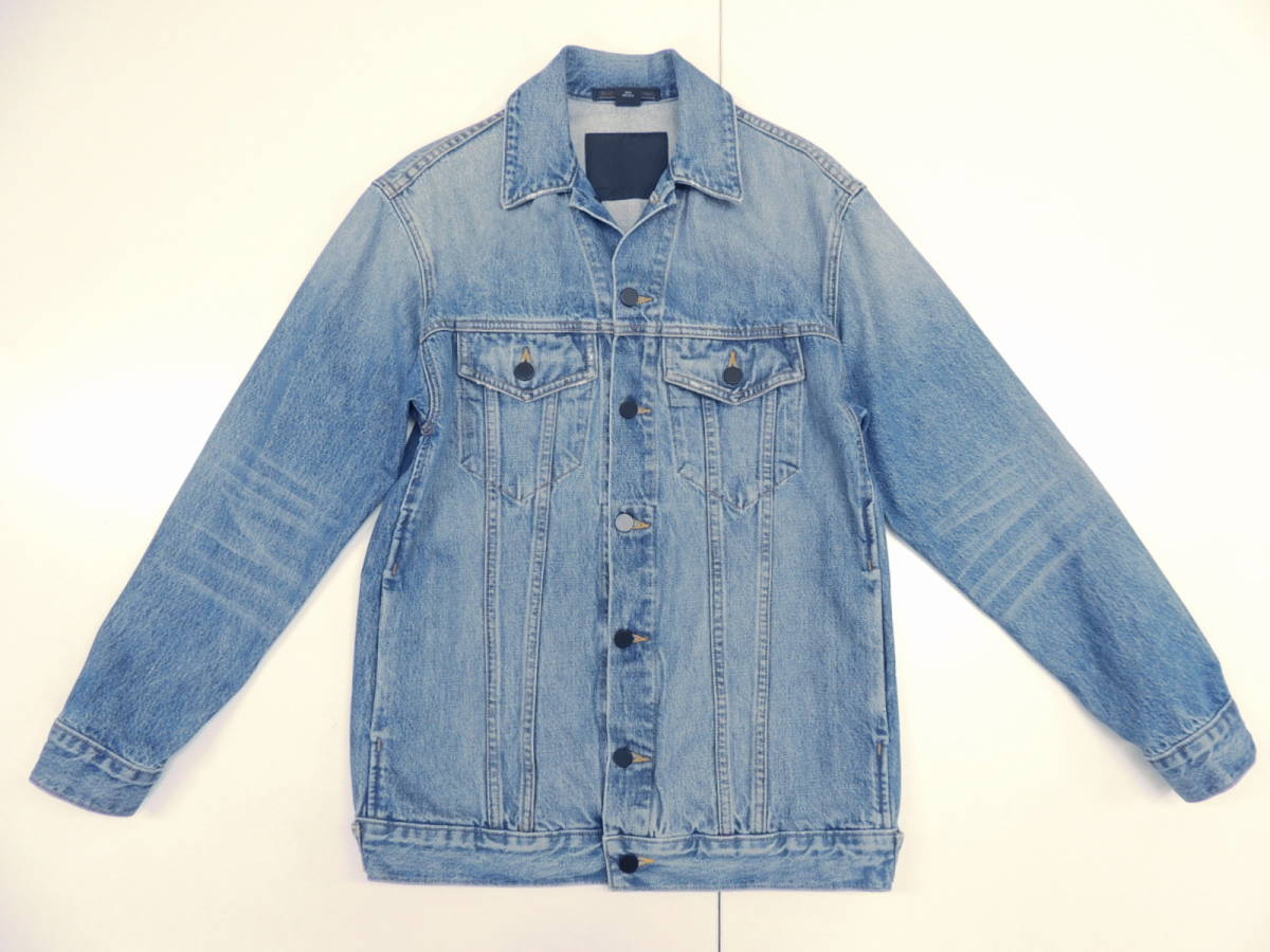 ★ 美品 XSサイズ アレキサンダーワン DENIM X ALEXANDER WANG OVERSIZED DENIM JACKET 色落ち加工 オーバーサイズ デニム ジャケット_画像3