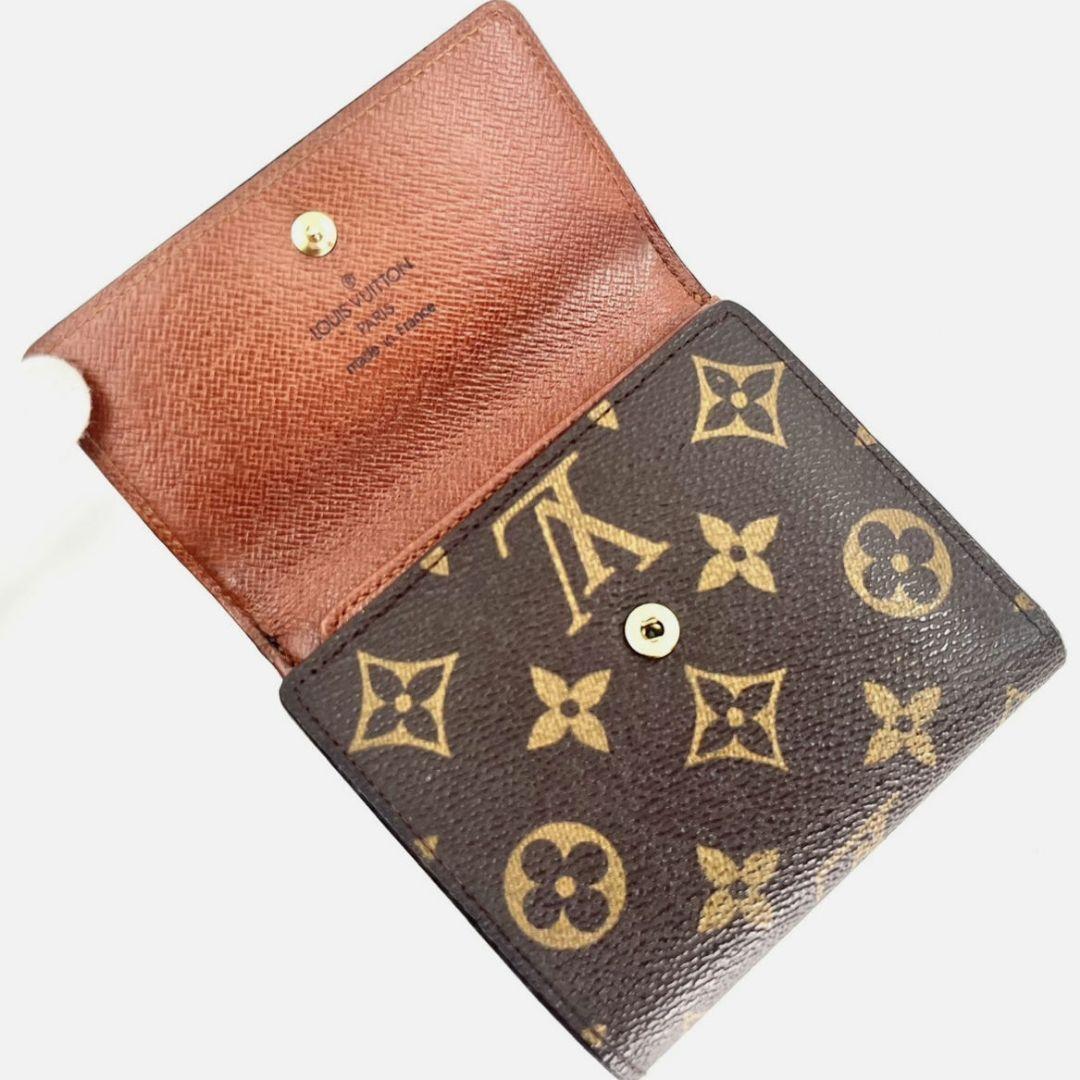 美品 LOUIS VUITTON ルイヴィトン ポルトモネ ビエ カルトクレディ モノグラム 折り財布 メンズ レディース ３つ折り 財布 Wホック_画像8