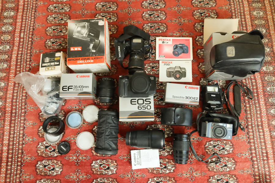 レンズ カメラ いろいろ まとめて　● EOS650 PENTAX-Z-1P EF 35-105mm EF 70-210mm SMC PENTAX 35-105mm 動作未確認_画像1