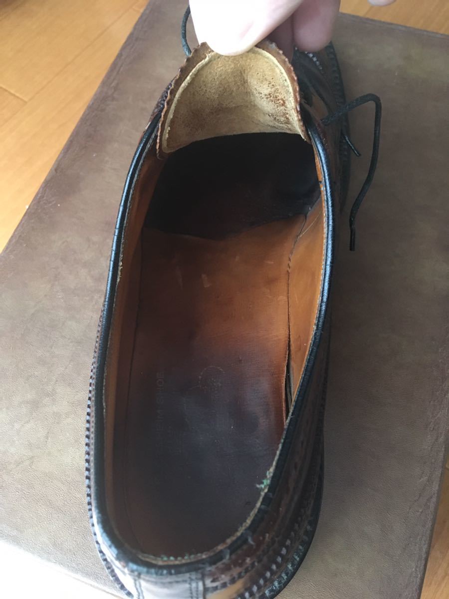 フローシャイム Florsheim IMPERIAL インペリアル コードバン ウイングチップ 10D 60s 60年代_画像10