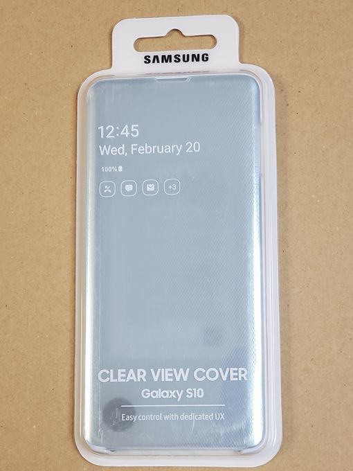 【ジャンク】Galaxy S10 ◆ CLEAR VIEW COVER カバー【海外版純正】ホワイト Samsung ロゴ オフィシャル【並行輸入品】_画像5